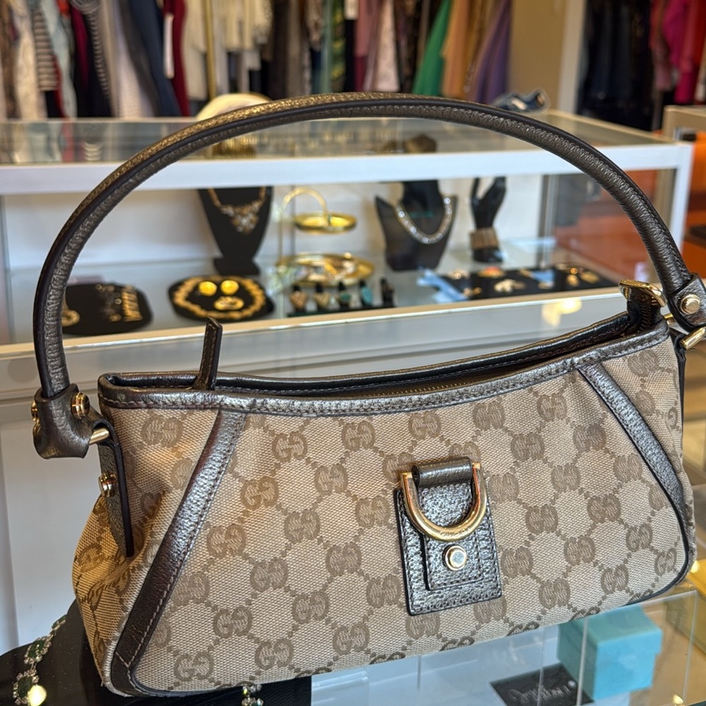 Gucci GG Canvas Abbey Top Handle Mini Bag - Picture 12 of 13